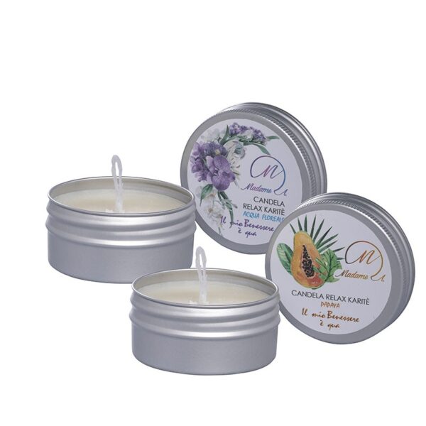 OFFERTA CANDELE MASSAGGIO ( ACQUA FLOREALE E PAPAYA)